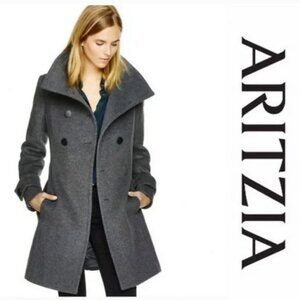 Aritizia Talula Bromley Grey Wool Cashmere Coat Size Medium